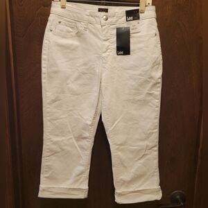 Lee White Capri Jeans